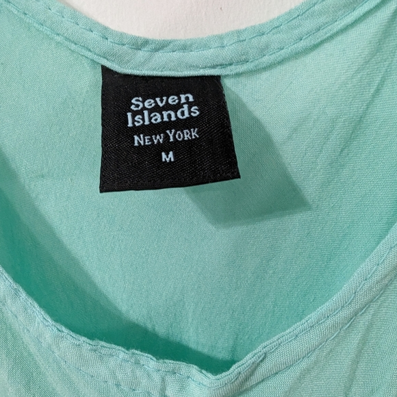 Seven Islands Aqua Blue Dress Size Small - Picture 2 of 7